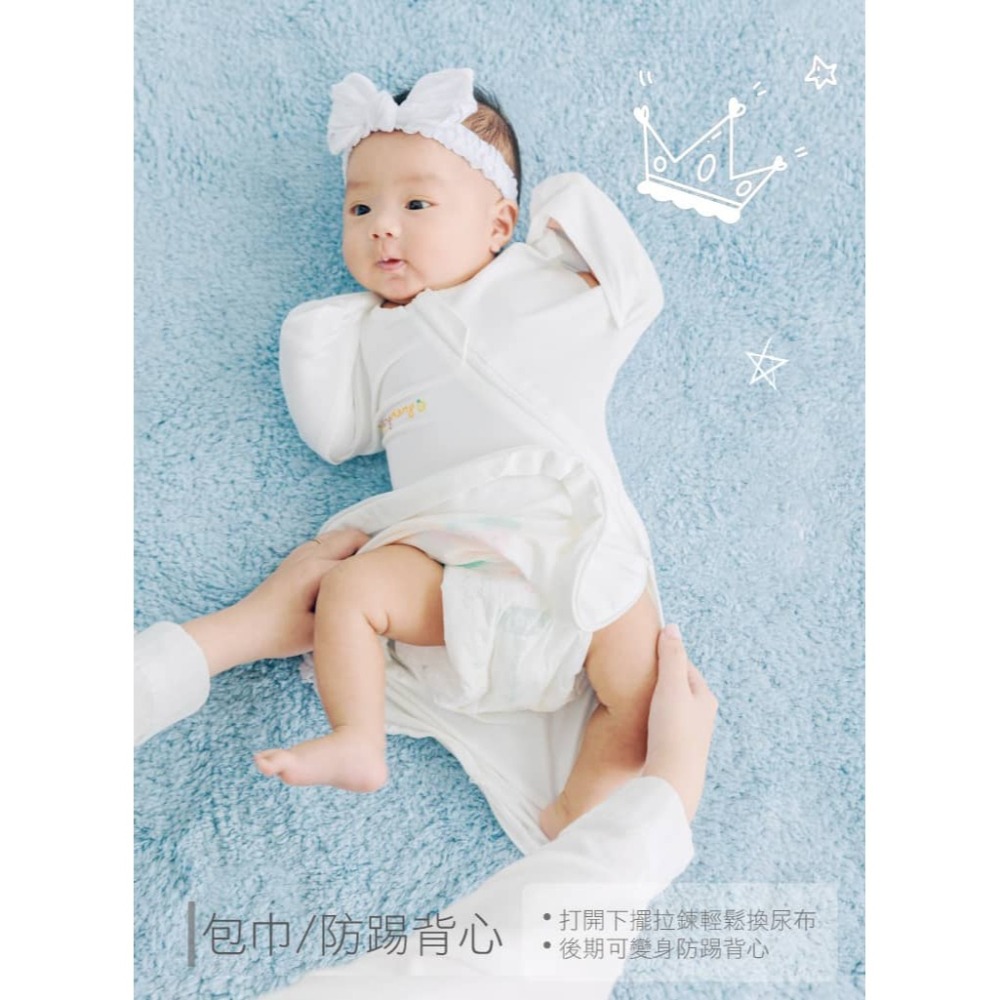 【小鹿蔓蔓】 涼感竹纖維Bedtime嬰兒包巾(M)24651/24653/24655/24657顏色隨機，恕不挑色-細節圖5