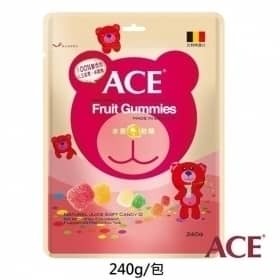 ACE 比利時 水果Q軟糖240克 (4G*60份)00472