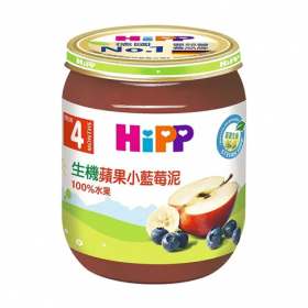 HiPP 喜寶生機蘋果小藍莓泥125G 13418