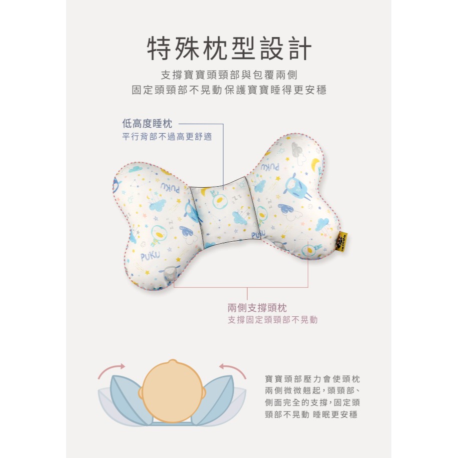 PUKU藍色企鵝 LoDo樂豆枕 水綿羊 P33151-細節圖5