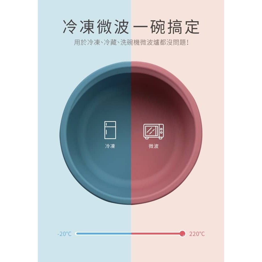 PUKU藍色企鵝 鉑金矽膠附蓋吸盤碗-三色(草莓奶昔)P14343-細節圖8