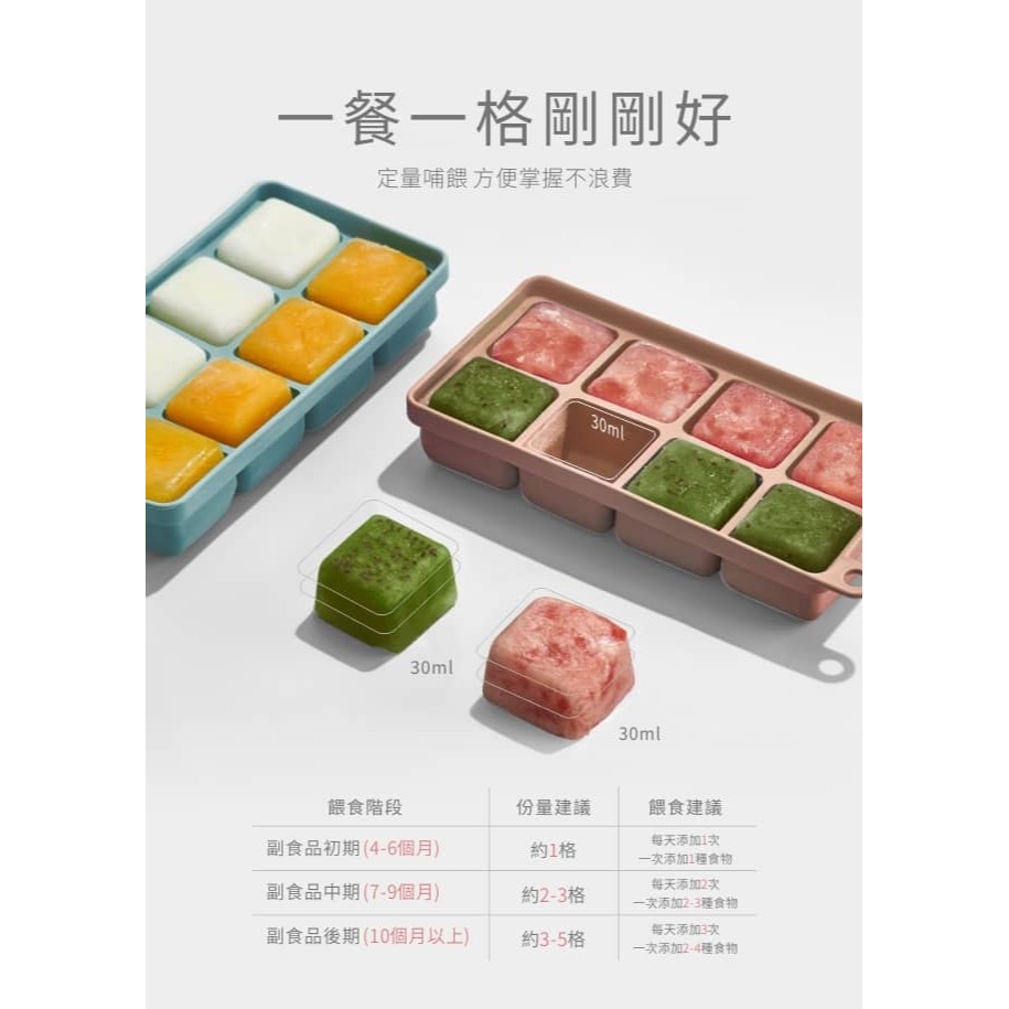 PUKU藍色企鵝 鉑金矽膠附蓋副食品分裝盒 (奶油司康)P14344-細節圖4