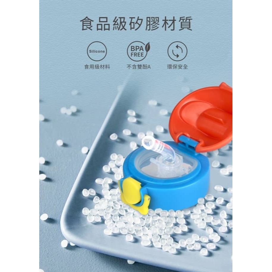 PUKU 藍色企鵝 Dreamer不鏽鋼吸管保溫水壺(附直飲蓋) 黃色-細節圖6