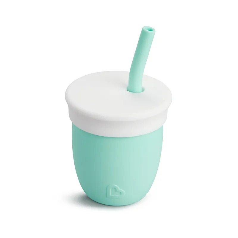 munchkin 矽膠附蓋吸管杯118ml 31145-細節圖2