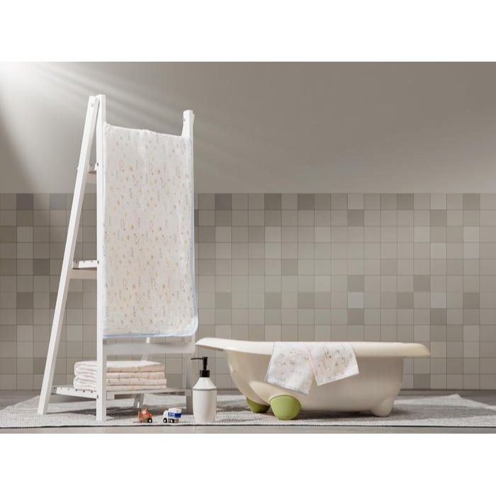 Combi 康貝 純棉柔紗-快樂車車 粉色 澡巾 2入組	4719873593651-細節圖3