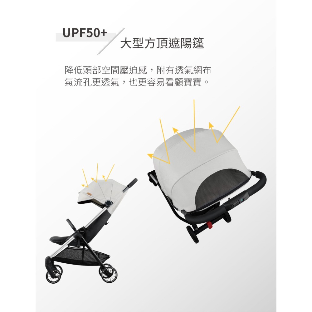 Combi 康貝 Urbano手推車(藏青藍) 單手收車 可登機-細節圖5