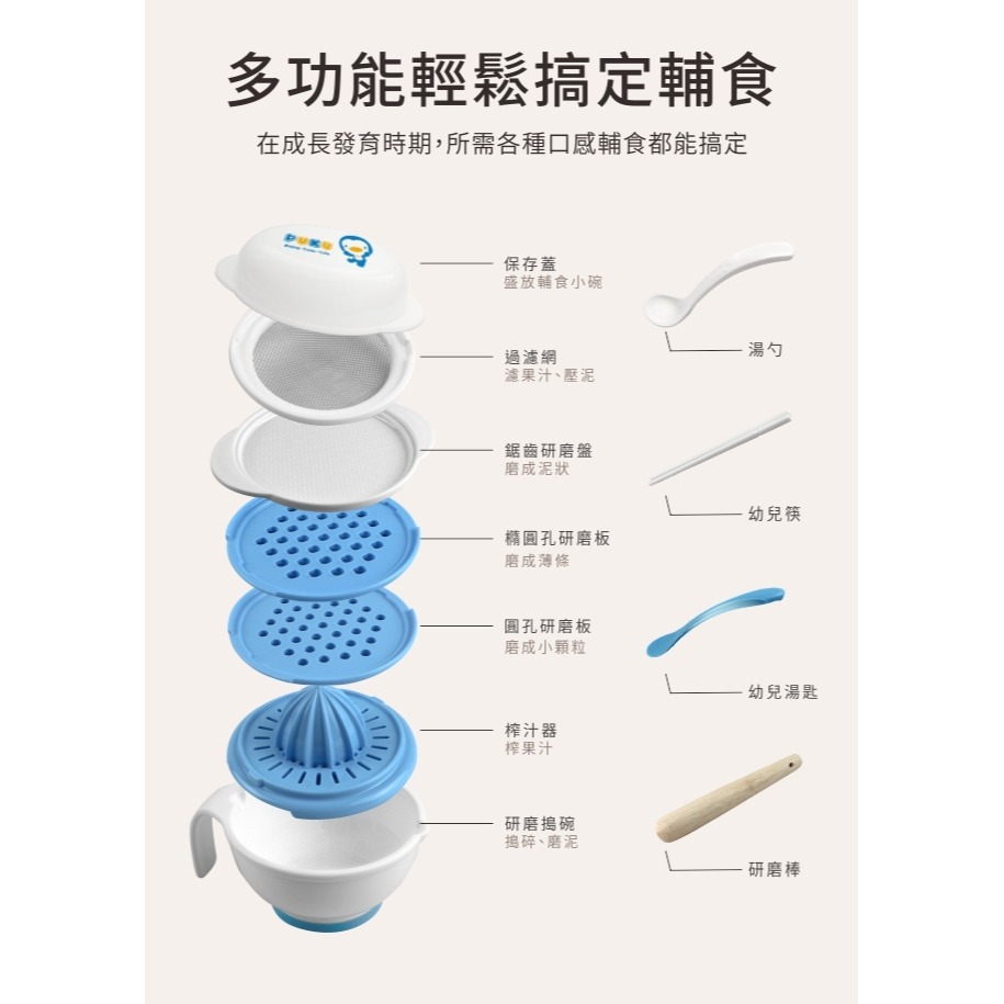 PUKU 藍色企鵝 11件式豪華食物料理組 P14108-細節圖4