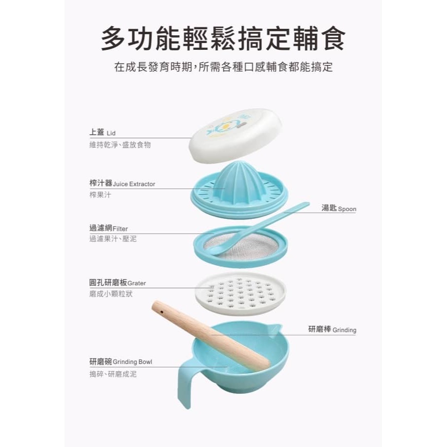 PUKU 藍色企鵝 幼兒離乳研磨器P14101－899-細節圖3