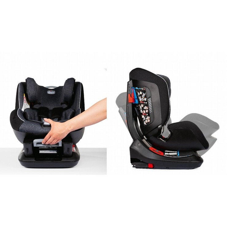 Chicco Seat up 012(ISOFIX與安全帶皆適用)安全汽座勁黑版 嬰兒成長型 汽車座椅 0-7歲-細節圖3