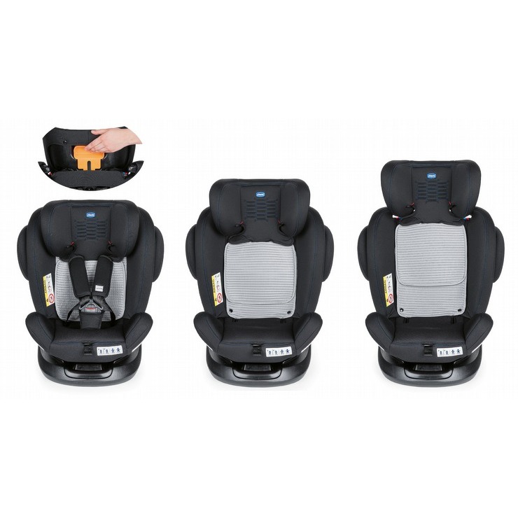 Chicco Unico Plus 0123 air版 Isofix 0-12歲安全座椅曜石黑(ISOFIX+上固定帶-細節圖2