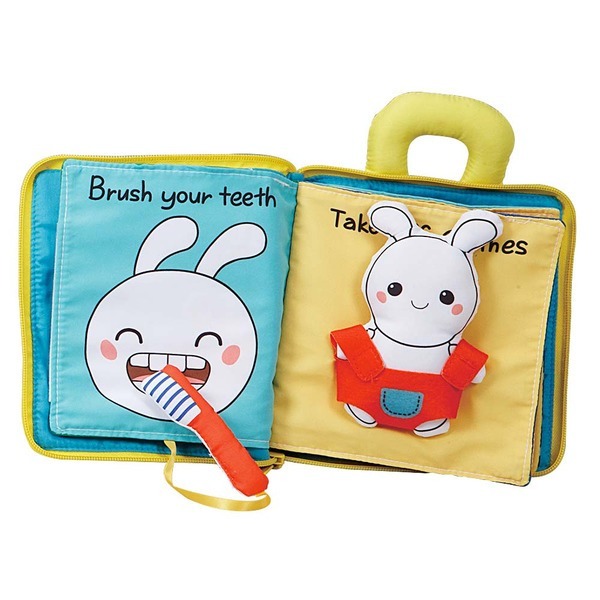 【Okids博士積木】我會刷牙布書– 撕不爛可水洗 (小牛津合作玩具品牌)-細節圖2