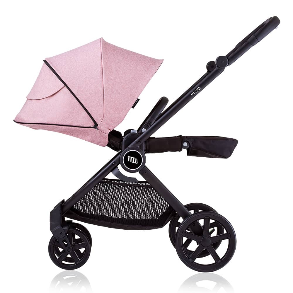 Moov Design Vida 雙向嬰兒手推車(石墨灰/櫻花粉)-細節圖3