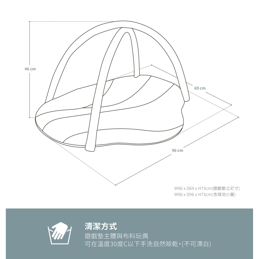 Lionloe 感官啟蒙健力遊戲墊Imke Plus (夢幻球池)-細節圖2