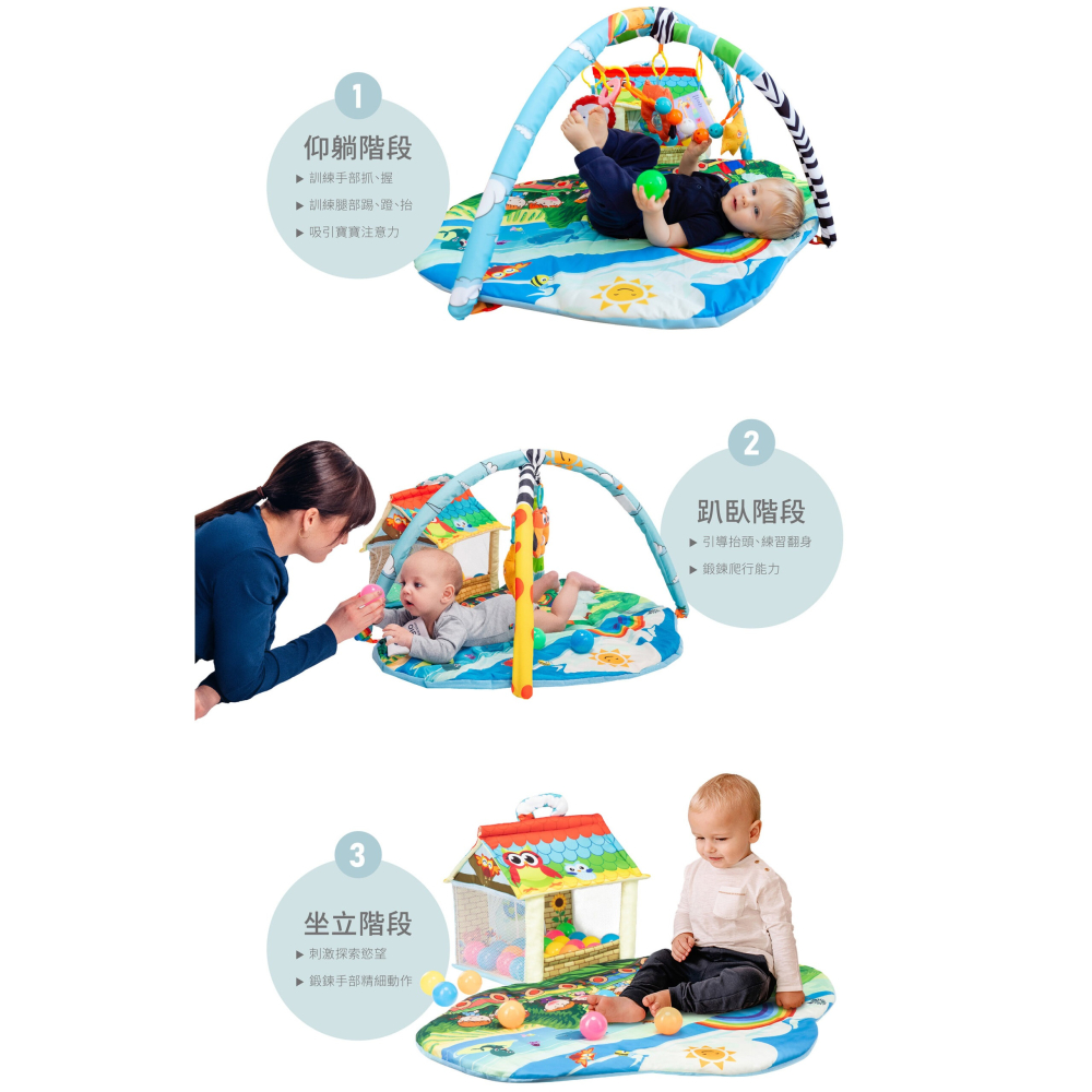 Lionloe 感官啟蒙健力遊戲墊Imke Plus (夢幻球池)-細節圖4