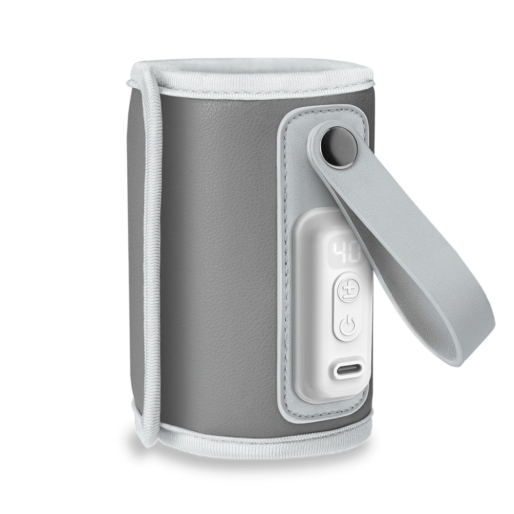 Lionelo 便攜式USB智能恆溫奶瓶保溫器Thermup Go(霧灰/柔粉)-細節圖2