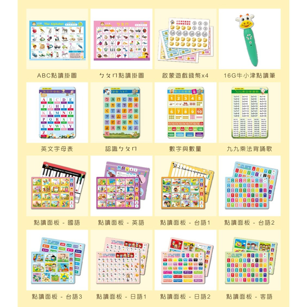 小牛津 48件組-全腦開發點讀大寶盒~(育兒安撫神器-百萬爸媽見證)-細節圖4