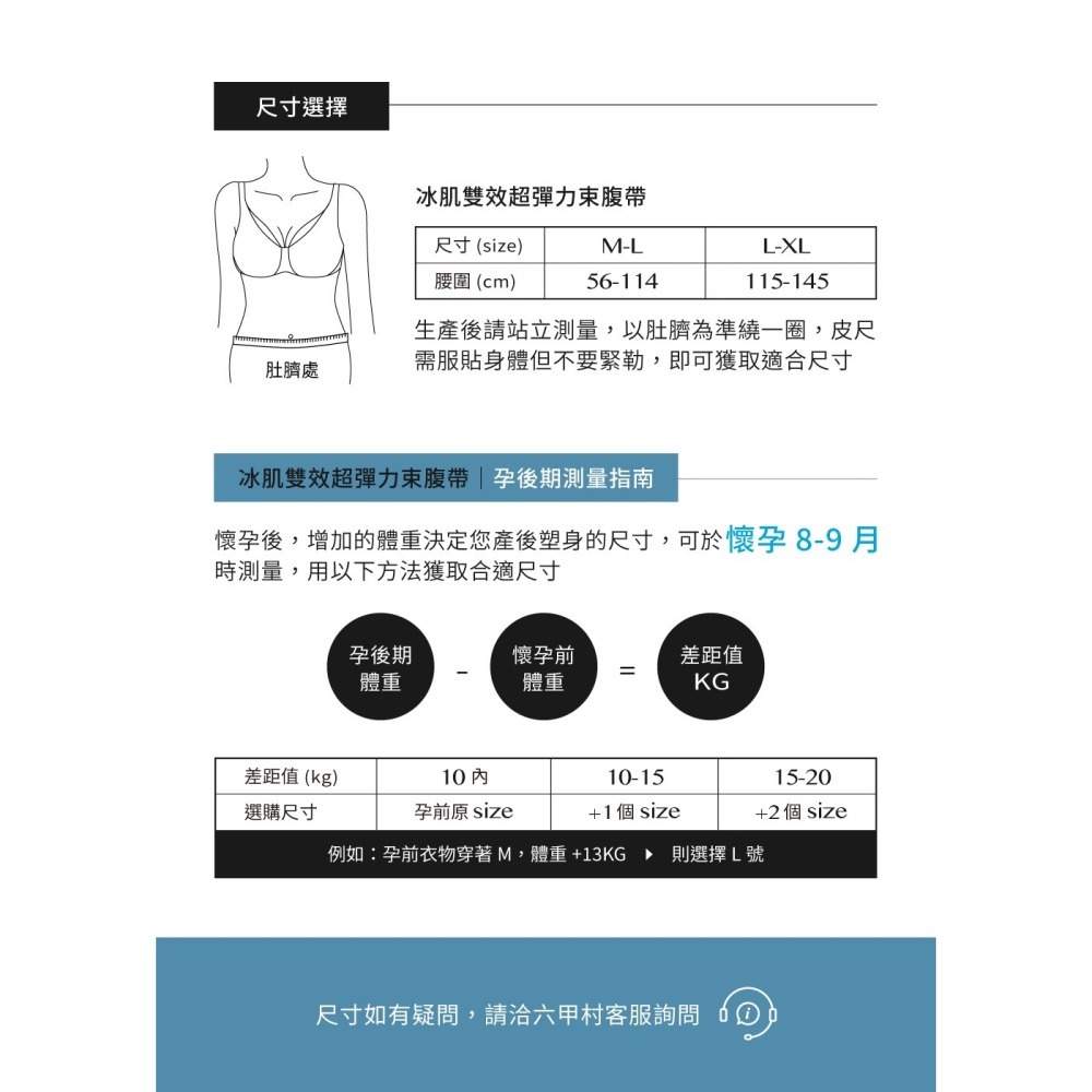 (會斯標籤)六甲村 Mammy Village 冰肌雙效超彈力束腹帶(S-M) 39723-細節圖3