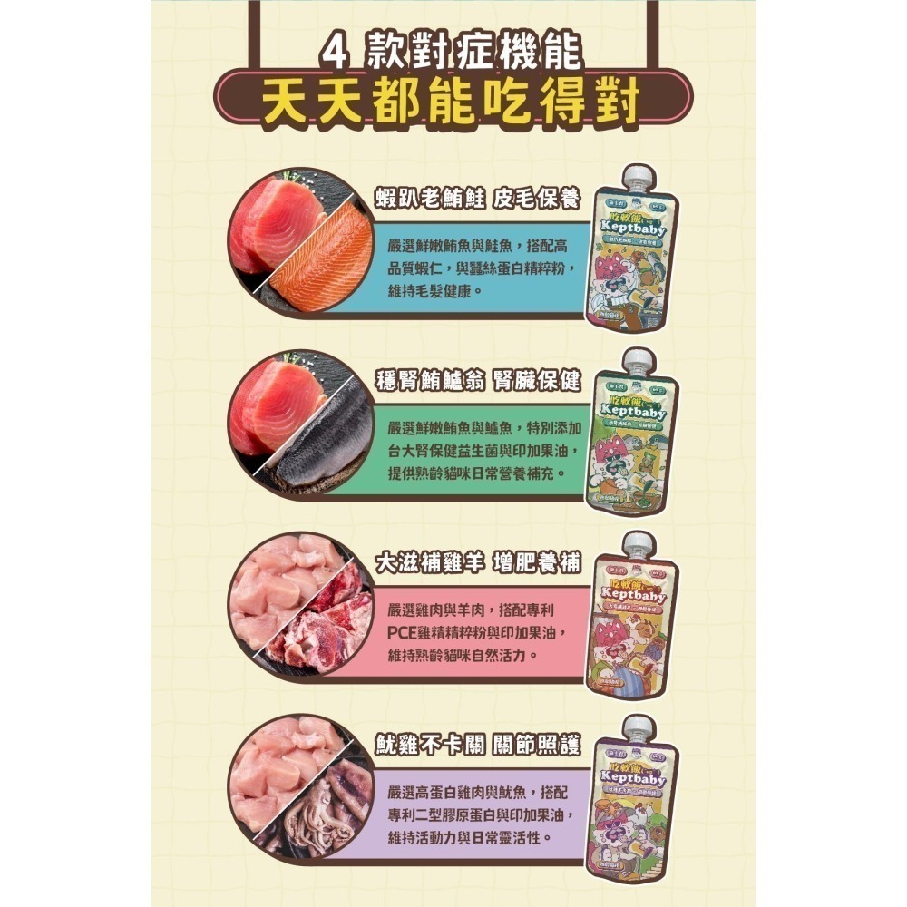 任選7包可送湯匙~沙發馬鈴薯 貓 Keptbaby吃軟飯60g 骨肉泥主食餐包 貓主食餐包 貓主食 肉泥-細節圖10