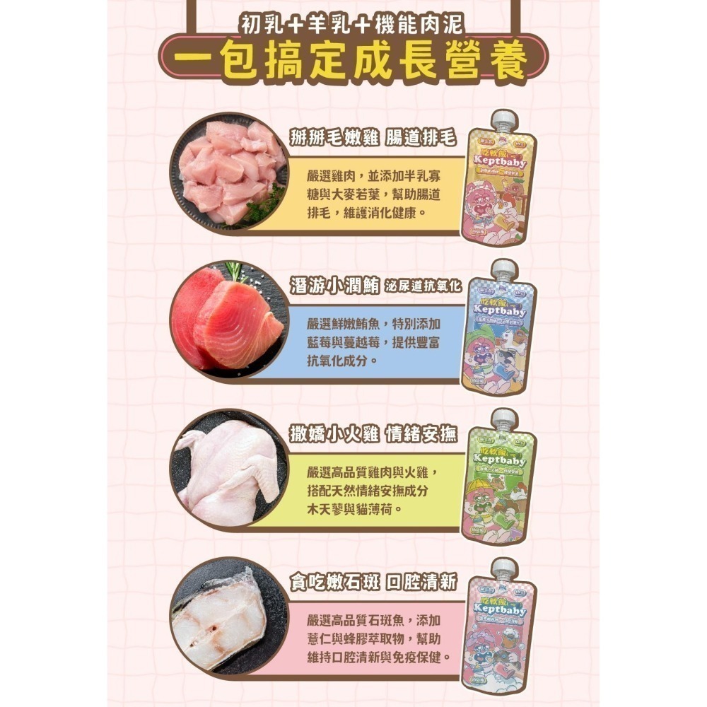 任選7包可送湯匙~沙發馬鈴薯 貓 Keptbaby吃軟飯60g 骨肉泥主食餐包 貓主食餐包 貓主食 肉泥-細節圖11