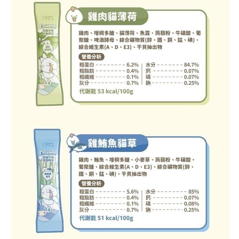 nu4PET 陪心寵糧 貓用 Chill咪咪莊園花草紓壓肉泥 單條8g  貓狗零食 貓條 貓薄荷-細節圖2