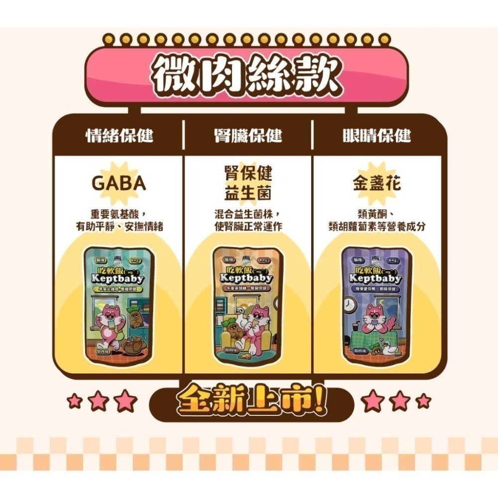 沙發馬鈴薯 Keptbaby吃軟飯 微肉絲餐包60g 貓主食餐包 貓主食 餐包-細節圖2