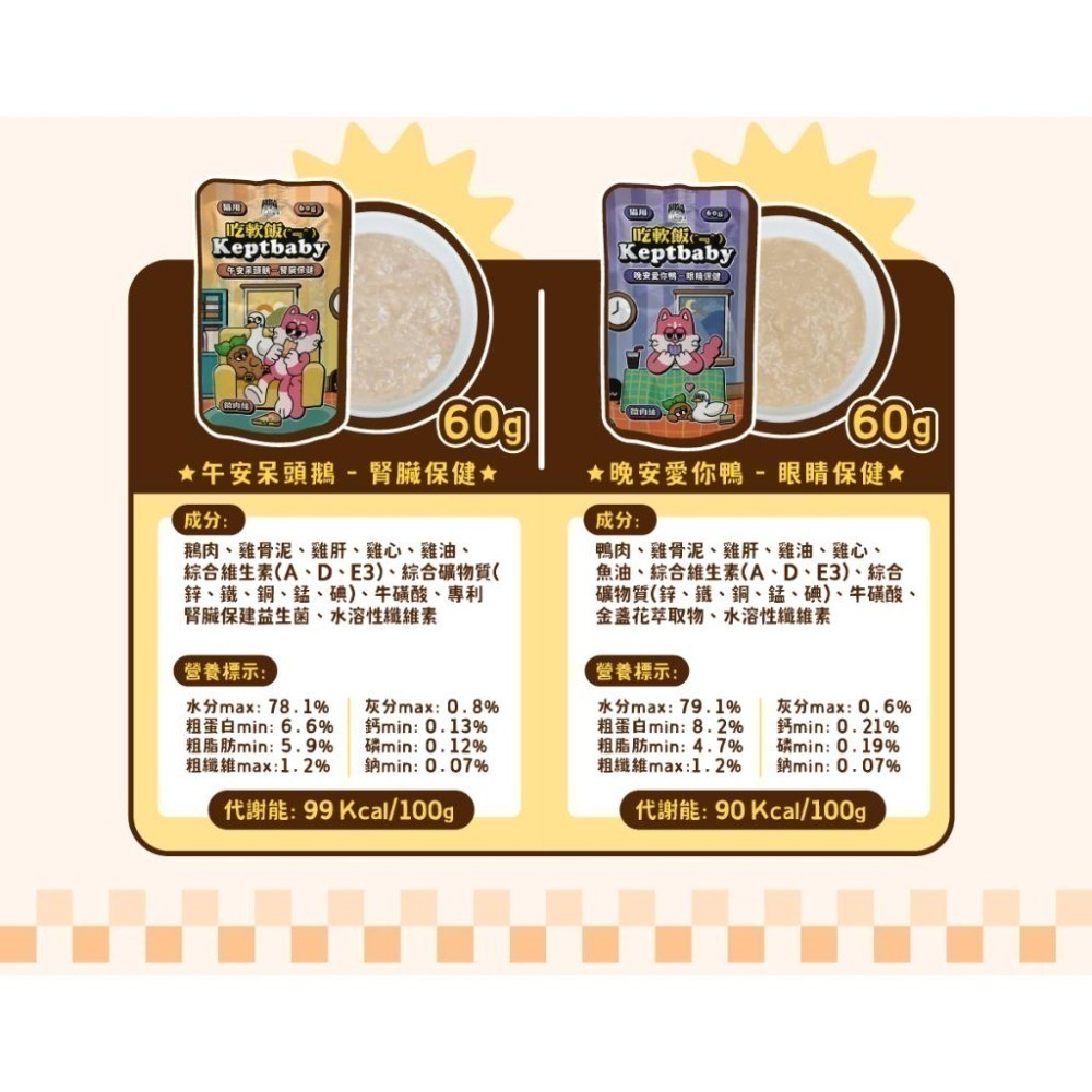 沙發馬鈴薯 Keptbaby吃軟飯 微肉絲餐包60g 貓主食餐包 貓主食 餐包-細節圖3