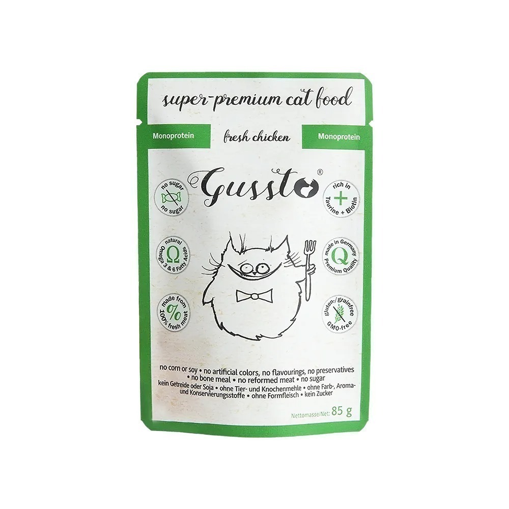 德國 GUSSTO 惡魔喵 天然無穀主食餐包 小惡魔 貓咪主食 貓主食餐包-規格圖5