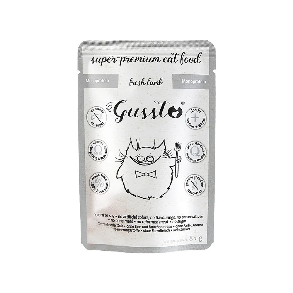 德國 GUSSTO 惡魔喵 天然無穀主食餐包 小惡魔 貓咪主食 貓主食餐包-規格圖5