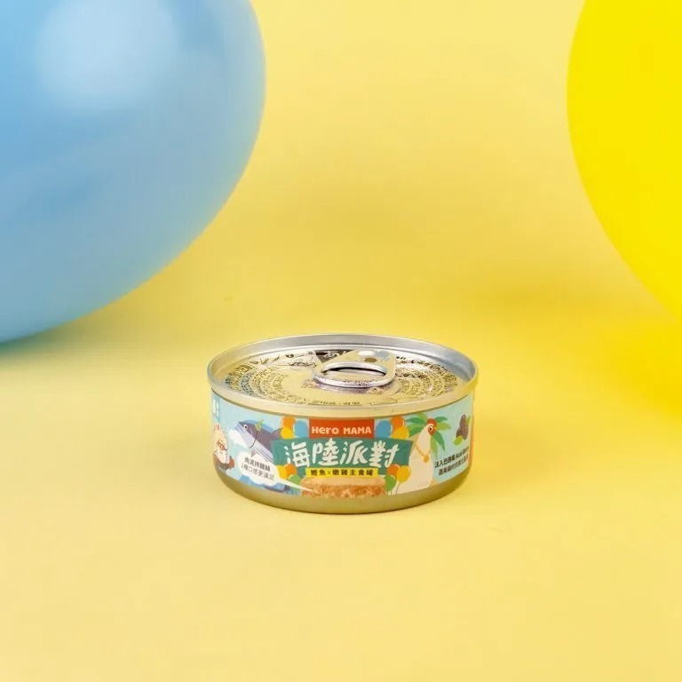 HeroMama 海陸派對主食罐80g單罐 貓罐 貓主食 貓罐頭 貓咪罐頭 主食貓罐-細節圖3