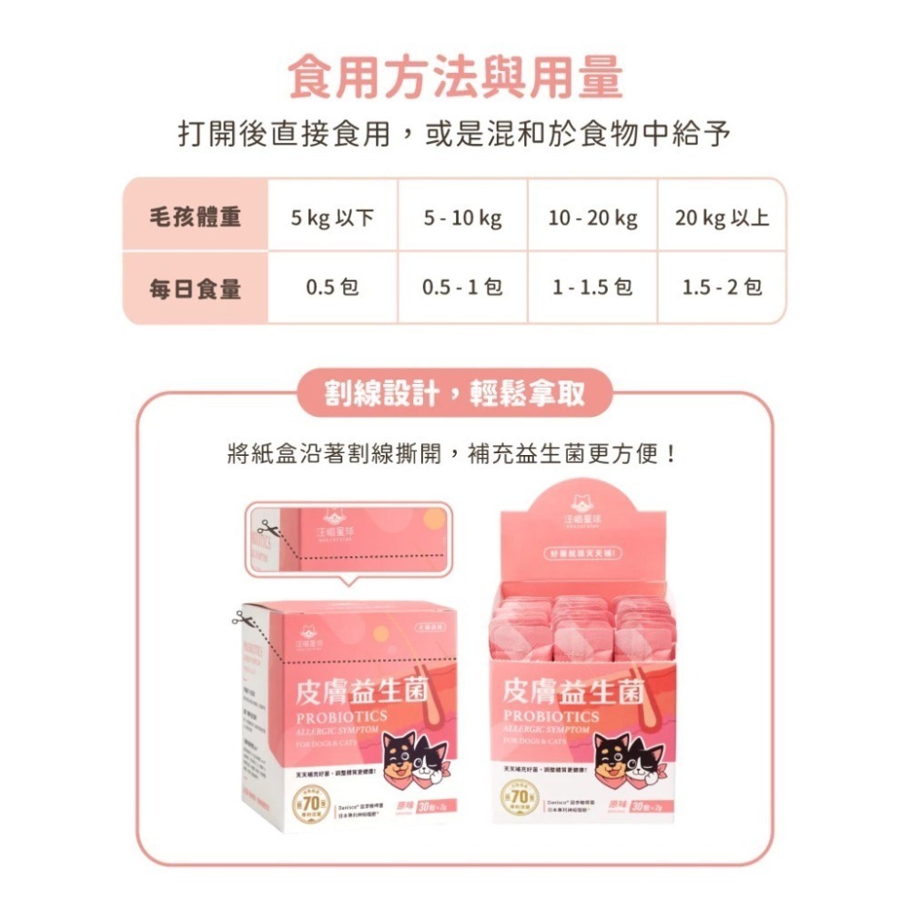 汪喵星球 皮膚益生菌 盒裝30包 2gx30包 益生菌 X 護膚營養 舒緩敏感更有感 新改版 配方升級-細節圖8