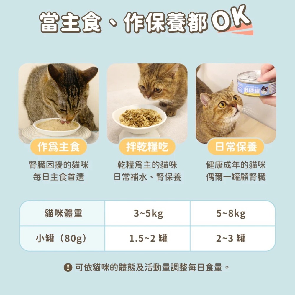 汪喵星球 貓咪低磷低蛋白主食罐-80g-細節圖6
