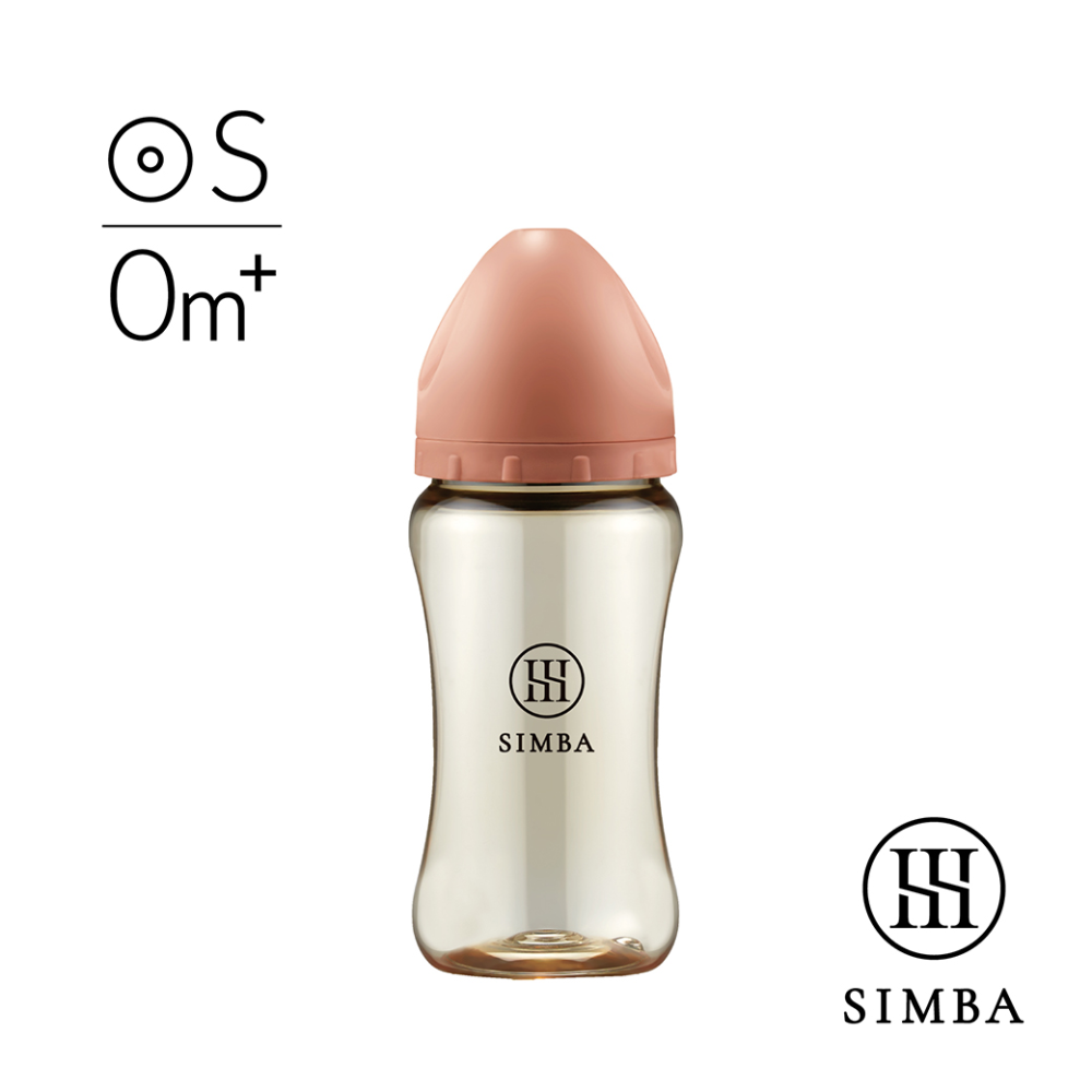 小獅王辛巴 Simba 新色 蘊蜜鉑金PPSU寬口奶瓶270ml(圓形S奶嘴)(0個月以上)-細節圖4