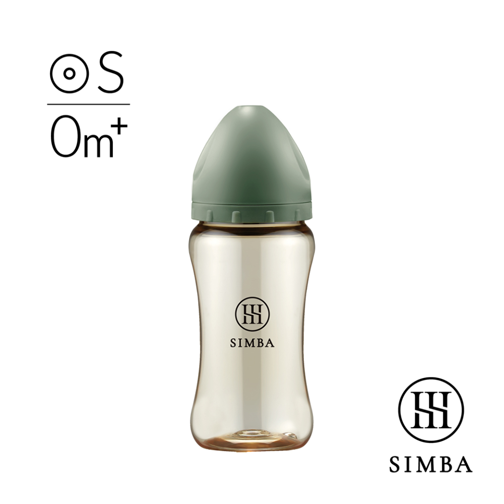 小獅王辛巴 Simba 新色 蘊蜜鉑金PPSU寬口奶瓶270ml(圓形S奶嘴)(0個月以上)-細節圖2