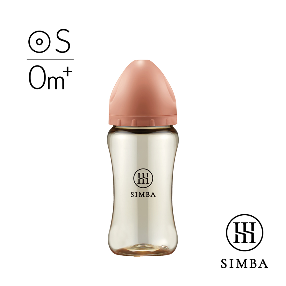 小獅王辛巴 Simba 新色 蘊蜜鉑金PPSU寬口奶瓶270ml(圓形S奶嘴)(0個月以上)-規格圖4
