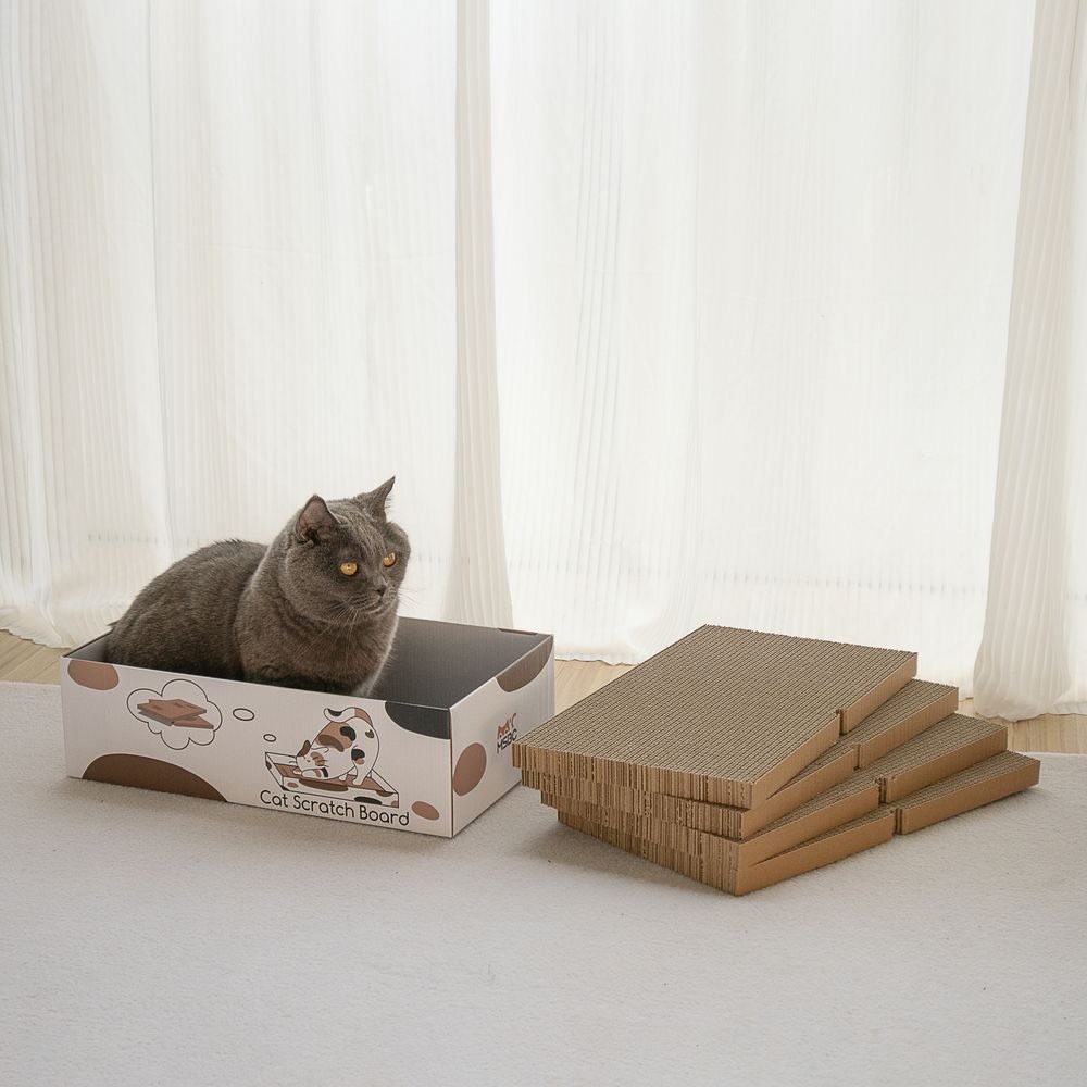 主子優選 五合一貓抓板 貓抓板系列 瓦愣紙貓抓板 貓窩貓抓板 貓抓板 貓抓窩-細節圖2