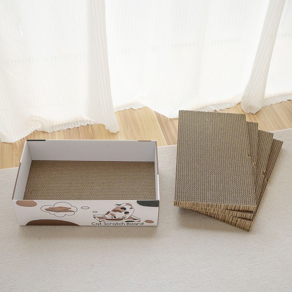 主子優選 五合一貓抓板 貓抓板系列 瓦愣紙貓抓板 貓窩貓抓板 貓抓板 貓抓窩-細節圖3