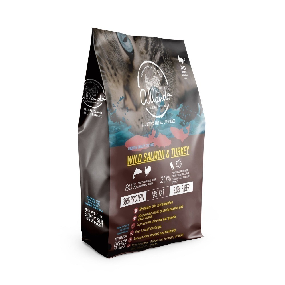 Allando奧藍多 天然無穀貓糧 400g / 2.27kg 貓飼料-規格圖5