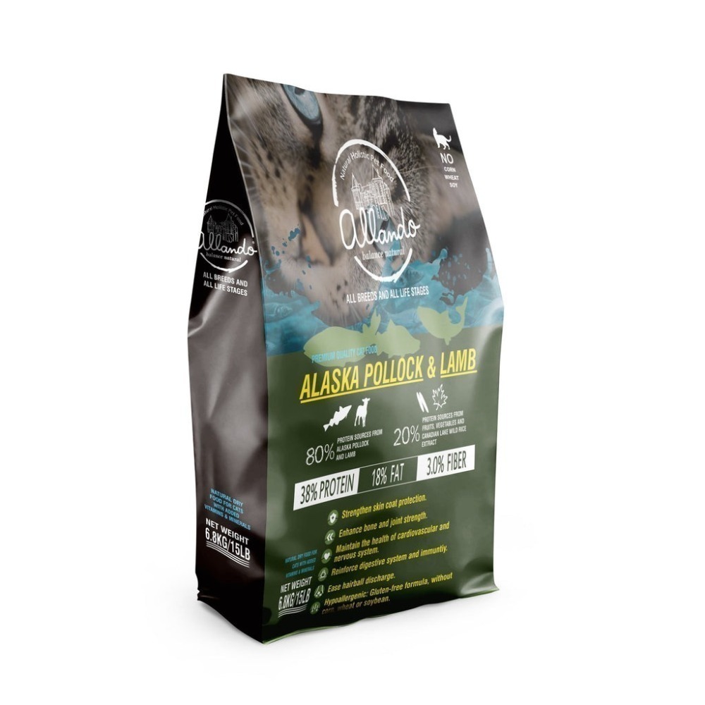 Allando奧藍多 天然無穀貓糧 400g / 2.27kg 貓飼料-規格圖5