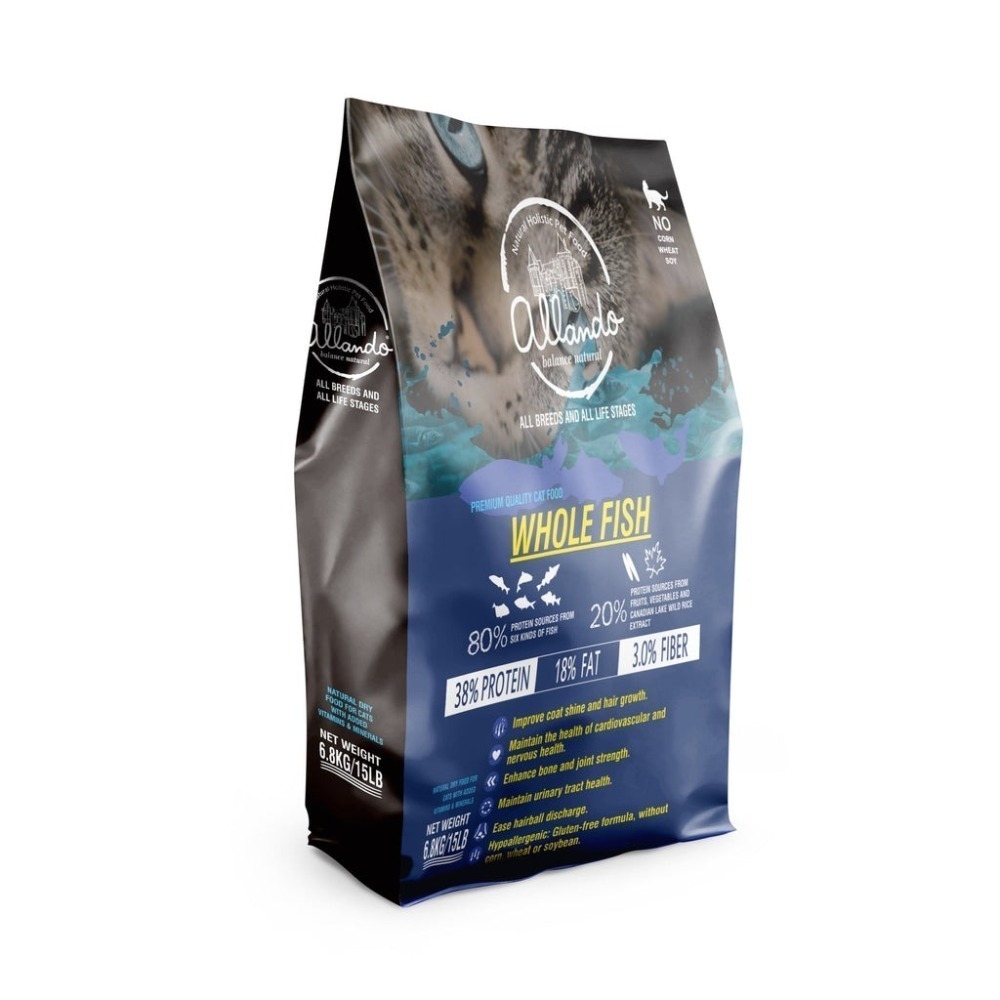 Allando奧藍多 天然無穀貓糧 400g / 2.27kg 貓飼料-規格圖5