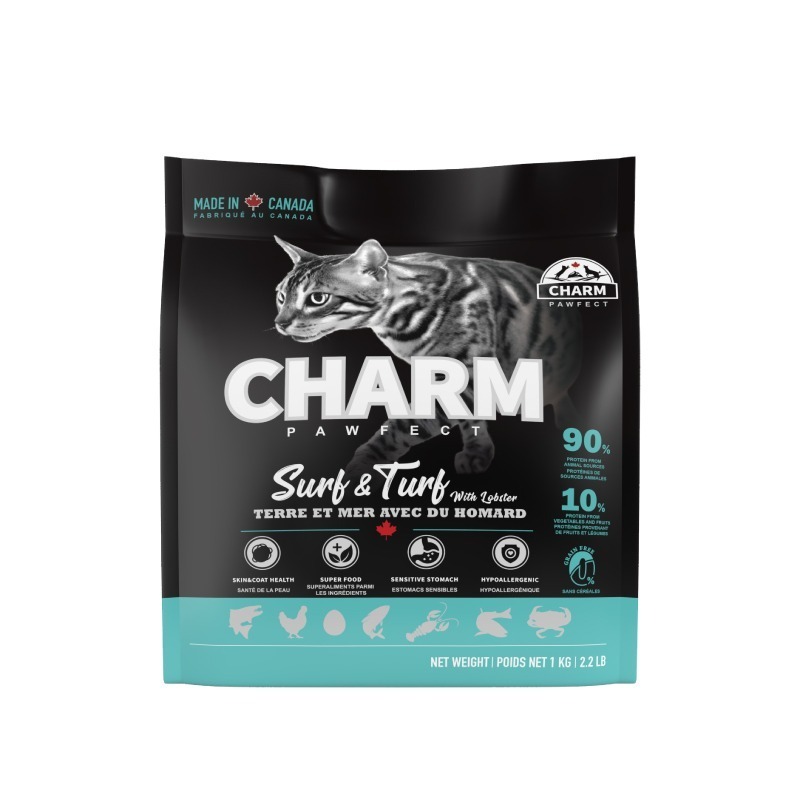 CHARM 野性魅力 海陸龍蝦盛宴  羊肉鮭魚 成貓  1kg/2kg 乾飼料-細節圖5