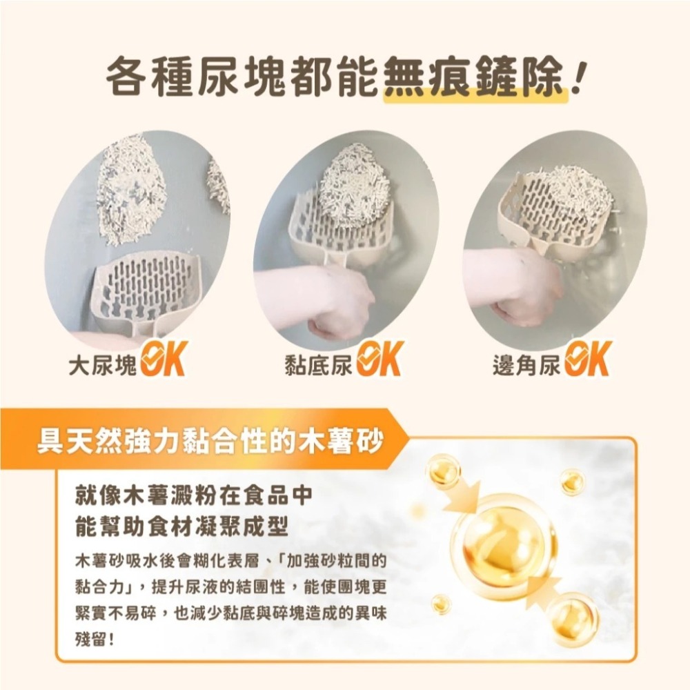 汪喵星球 益生菌消臭無痕砂（條型豆腐砂＋木薯砂） 2.4kg 單包 最多2包不含其他商品-細節圖3