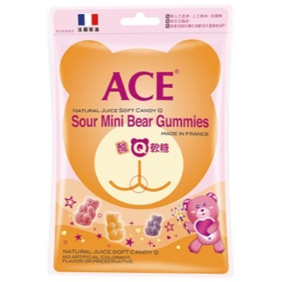 【ACE】軟糖量販包 220g~240/袋  酸Q熊/無糖軟糖/水果軟糖/字母軟糖-規格圖4