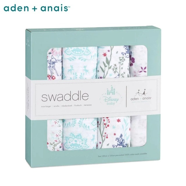 【Aden & Anais】 經典多功能包巾4入 迪士尼系列 共7種花色，可任選-細節圖2