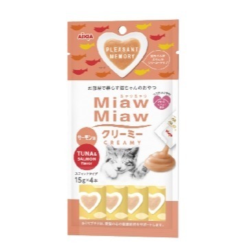 愛喜雅AIXIA 妙喵肉泥(1，2 5-13號) 共11種口味 15g*4條/包  貓肉泥 貓零食-規格圖2