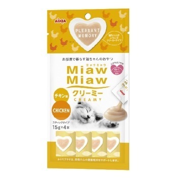 愛喜雅AIXIA 妙喵肉泥(1，2 5-13號) 共11種口味 15g*4條/包  貓肉泥 貓零食-規格圖2