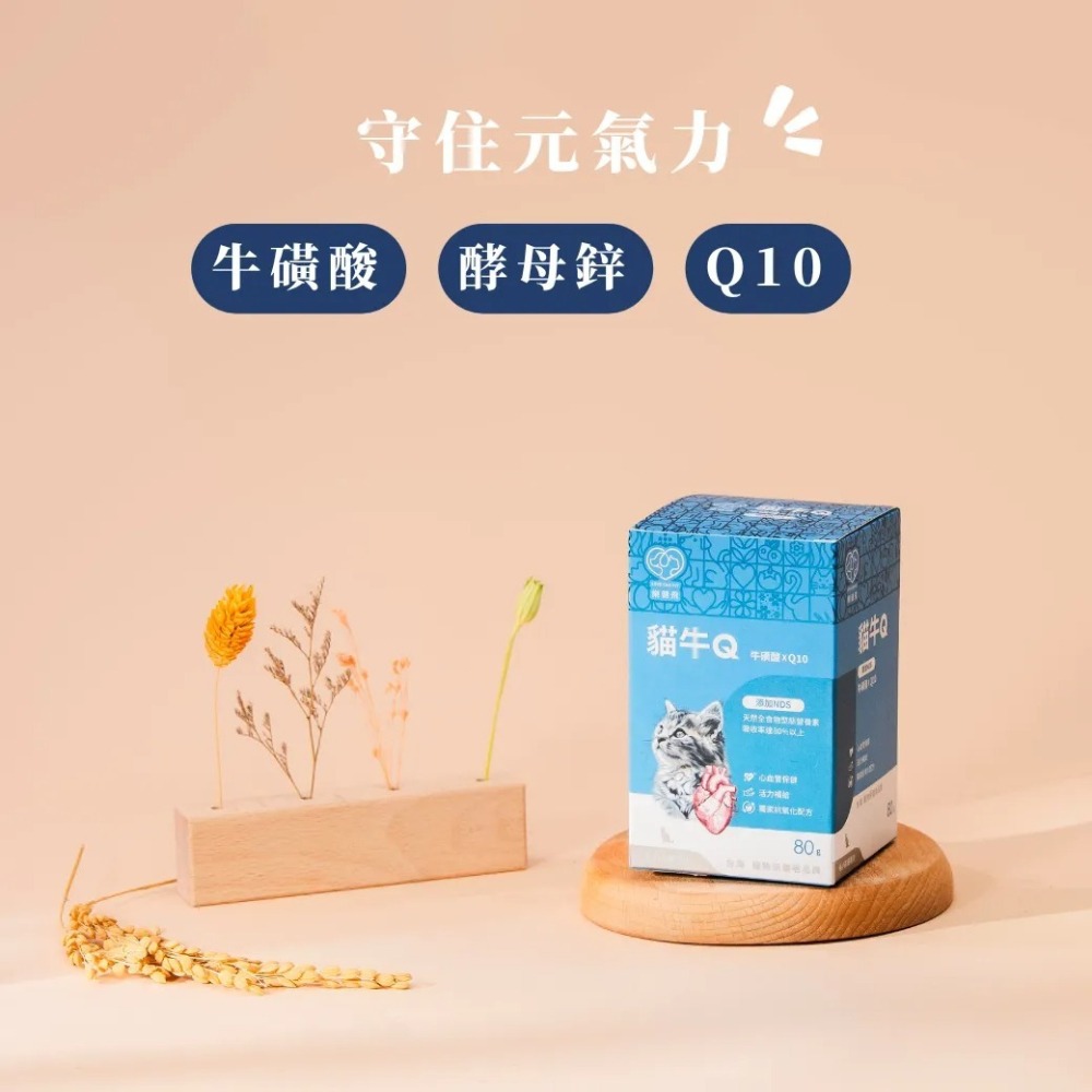 樂健飛 日常補給｜貓牛Q牛磺酸+Q10+NDS 80g/盒-細節圖2