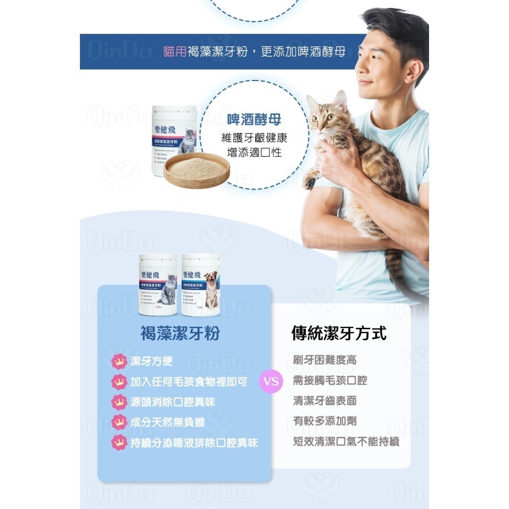 樂健飛 貓咪口腔｜貓用 超級褐藻潔牙粉20G/40G/100G/180G-細節圖8