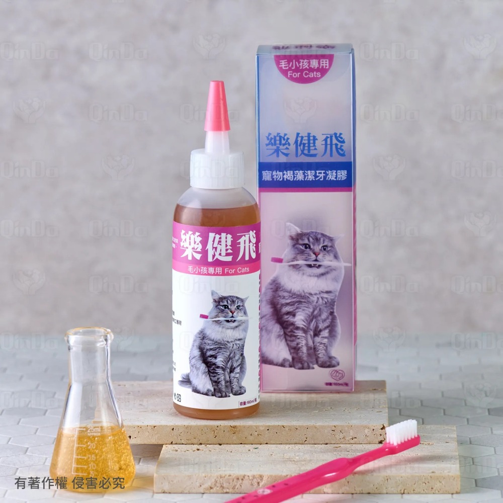 樂健飛 貓貓口腔｜貓用 褐藻潔牙凝膠 160ml-細節圖2