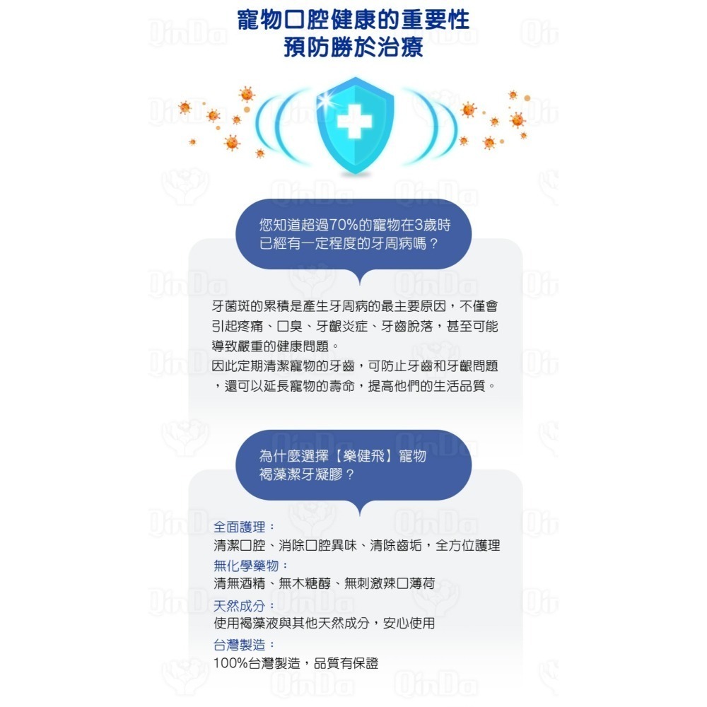 樂健飛 狗狗口腔｜犬用 褐藻潔牙凝膠 160ml-細節圖6