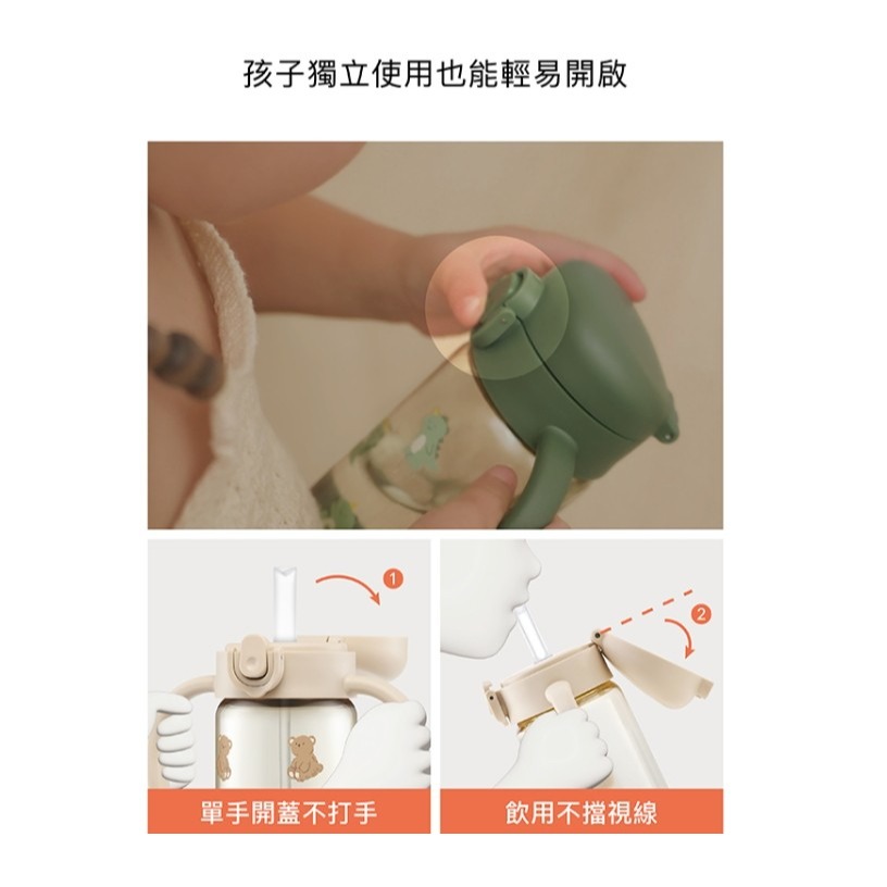 小獅王辛巴 鉑金PPSU兒童吸管學習水杯 握把 300ml 共6款 可另加購吸管-細節圖5